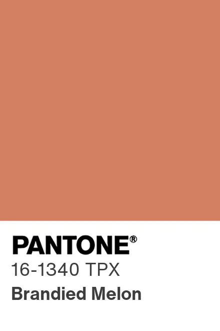 brandied melon pantone