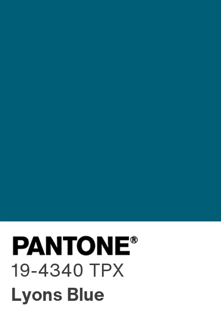 lyons blue pantone