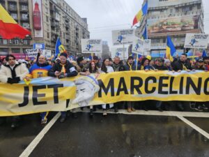 protest aur manifestatie piata universitatii victoriei