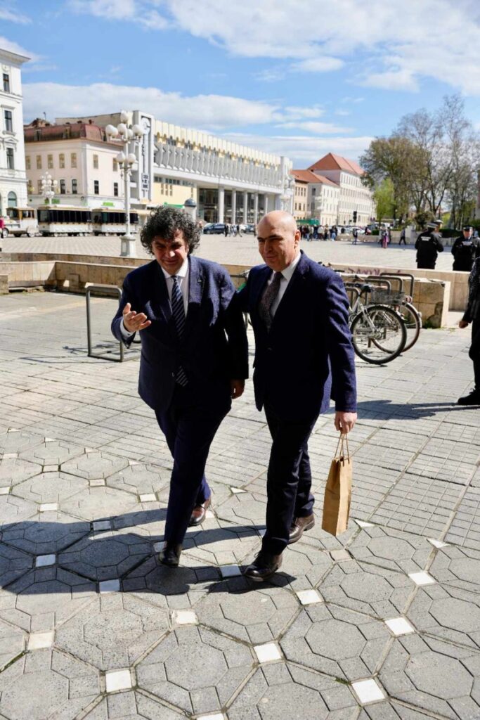 Ilie Bolojan și Florin Drăgan, rectorul UPT