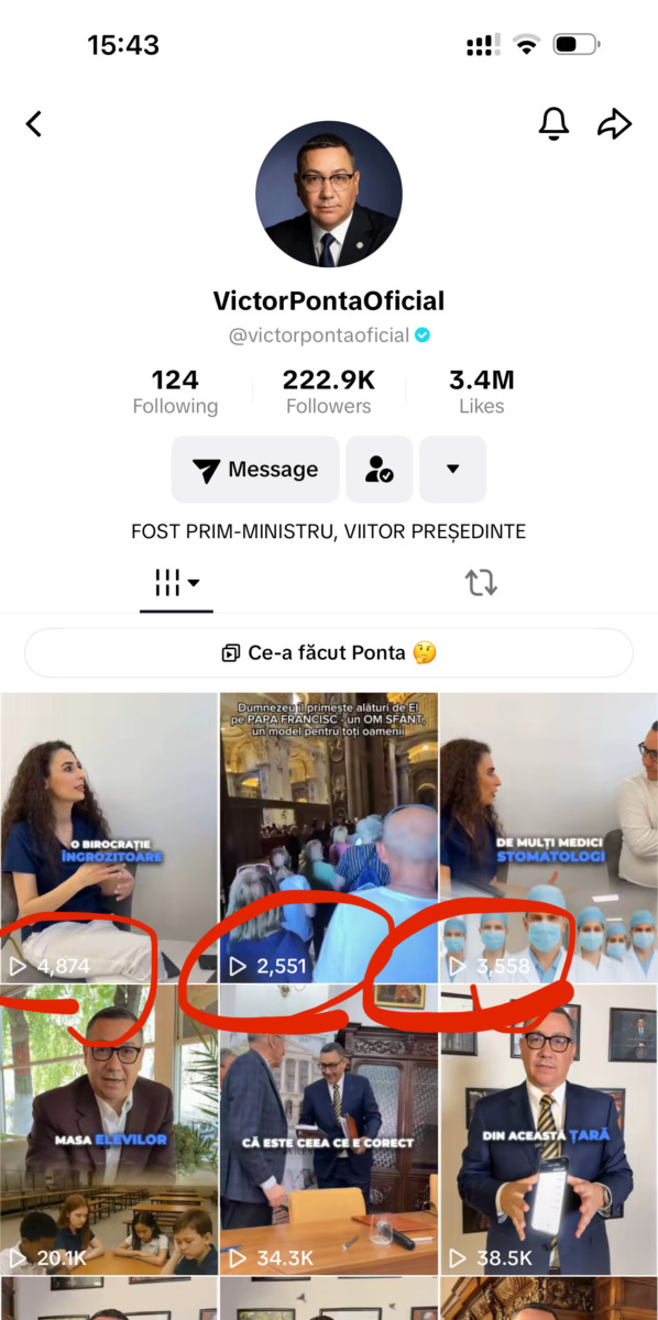 Victor Ponta, TikTok