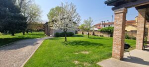 Grădina unei case cu curte mare in Mira, langa Venetia