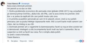traian basescu marcel ciolacu facebook