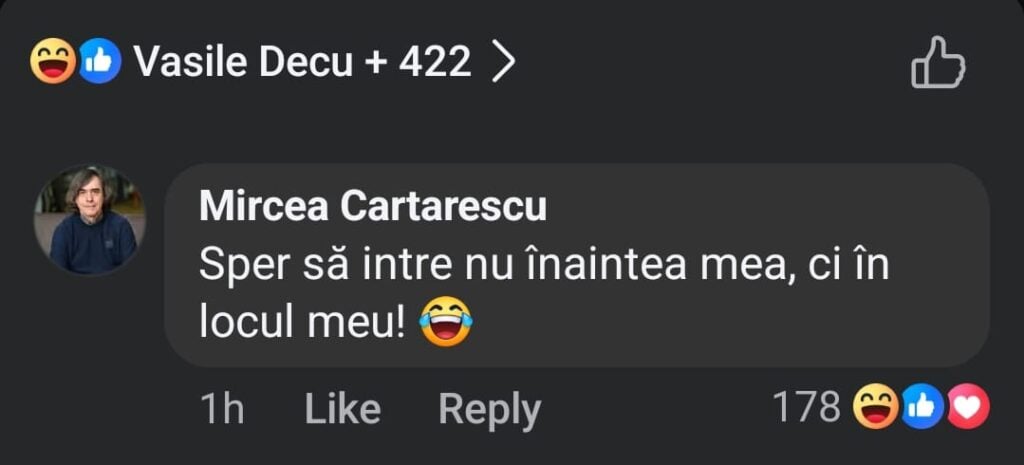 Reactie Cartarescu manea Dani Mocanu