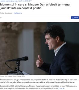 nicusor dan autist hotnews