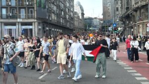 Steagul Palestinei la Bucharest Pride
