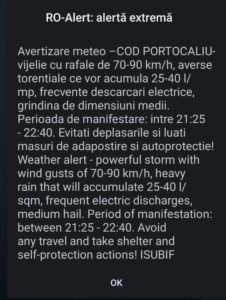 cod portocaliu vijelie bucuresti