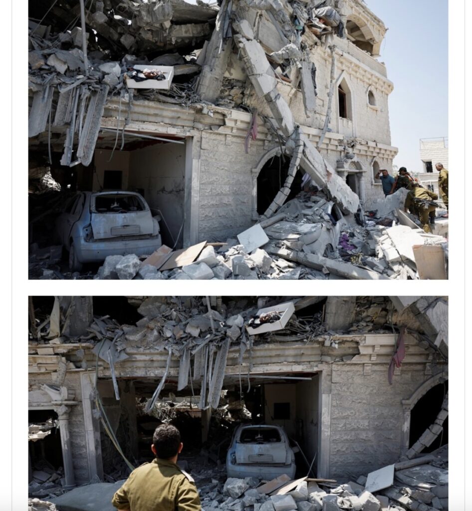 cladire distrusa de explozie Israel