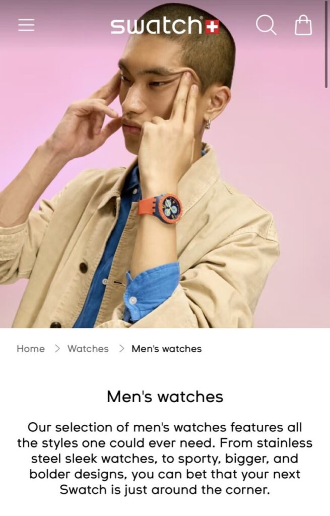 reclama china swatch