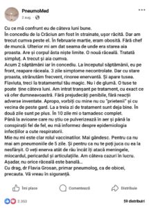 flavia grosan mesaje conspirationiste coma plamani