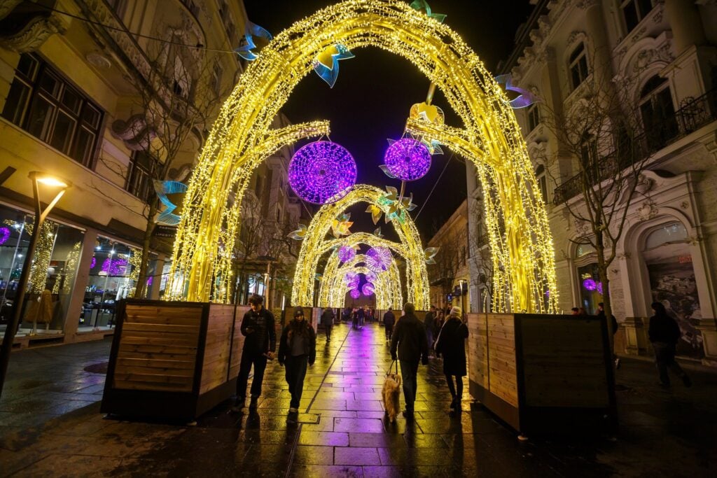 Iluminat festiv cluj napoca, strada Iuliu Maniu