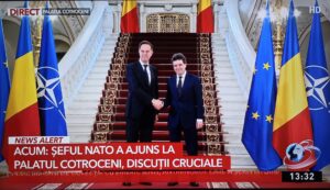 Mark Rutte, șeful NATO, a fost primit de președintele Nicușor Dan