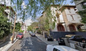 Strada Dr. Leonte Atanasievici, din București, văzută din Google Maps. 