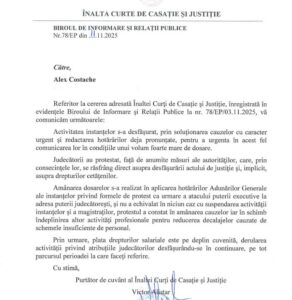 raspuns inalta curte